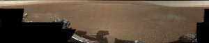 Martian panorama, shot by Curiosity rover